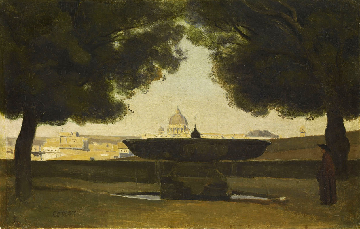 Jean-Baptiste Camille Corot, Fontaine de l'Académie de France à Rome